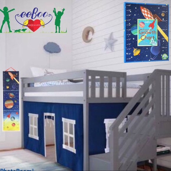 eeBoo's Space themed Keepsake Growth Chart - Picture 12 of 14